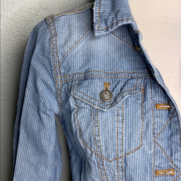 ANTHRO Blue Pilcro & The Letterpress Denim Coat XS - Picture 2 of 10